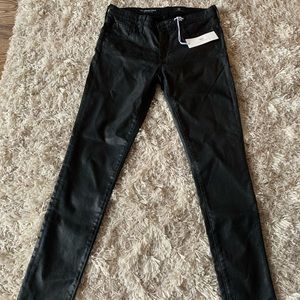 AG Adriano Goldschmied black wax legging